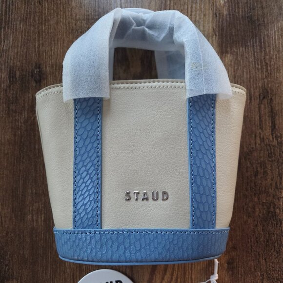 Staud Allora Micro Tote Blue - Picture 2 of 6